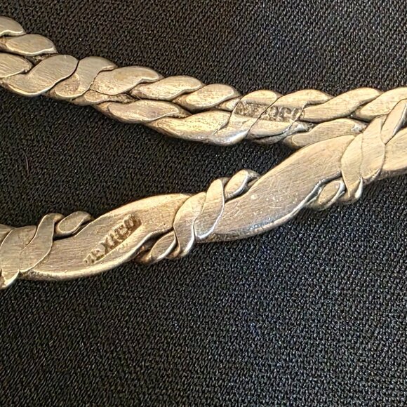 2 pc. 925 Sterling Silver Bangle Bracelets vintage Taxco Mexico 27 g. Not Scrap! - Picture 4 of 7